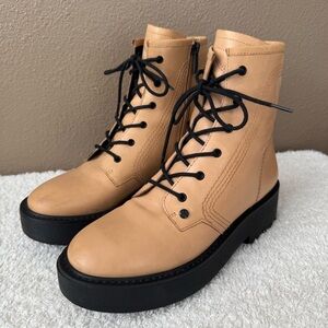 Franco Sarto Jensine leather combats boots‎